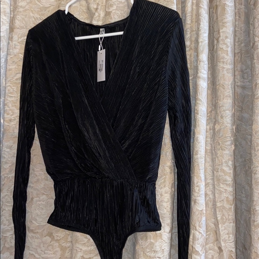 ICHI Black bodysuit.
